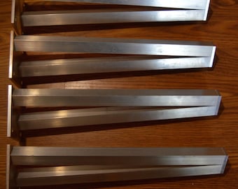 Harpin Legs V Shaped Metal Table Legs Custom Table Legs for Dining Room Table and Entry Way Table, 1" Aluminum