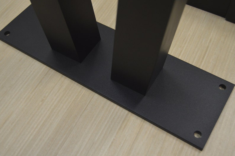 DIY Trapezoid Shaped Metal Table Legs Black 2 Aluminum Etsy