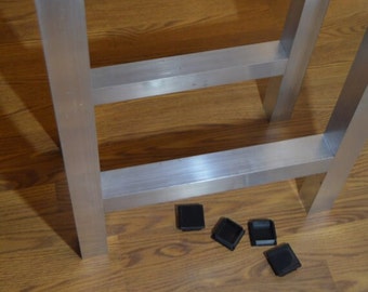 DIY H-förmige maßgeschneiderte Tischbeine für Esszimmertisch und Eingangstisch, 2" Aluminium, 2er-Set (2)