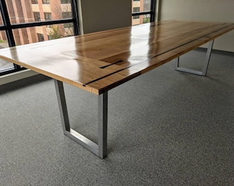 DIY Angled Metal Table Legs Custom Table Legs for Dining Room Table and Entry Way Table, 2" Aluminum, Set of two (2)