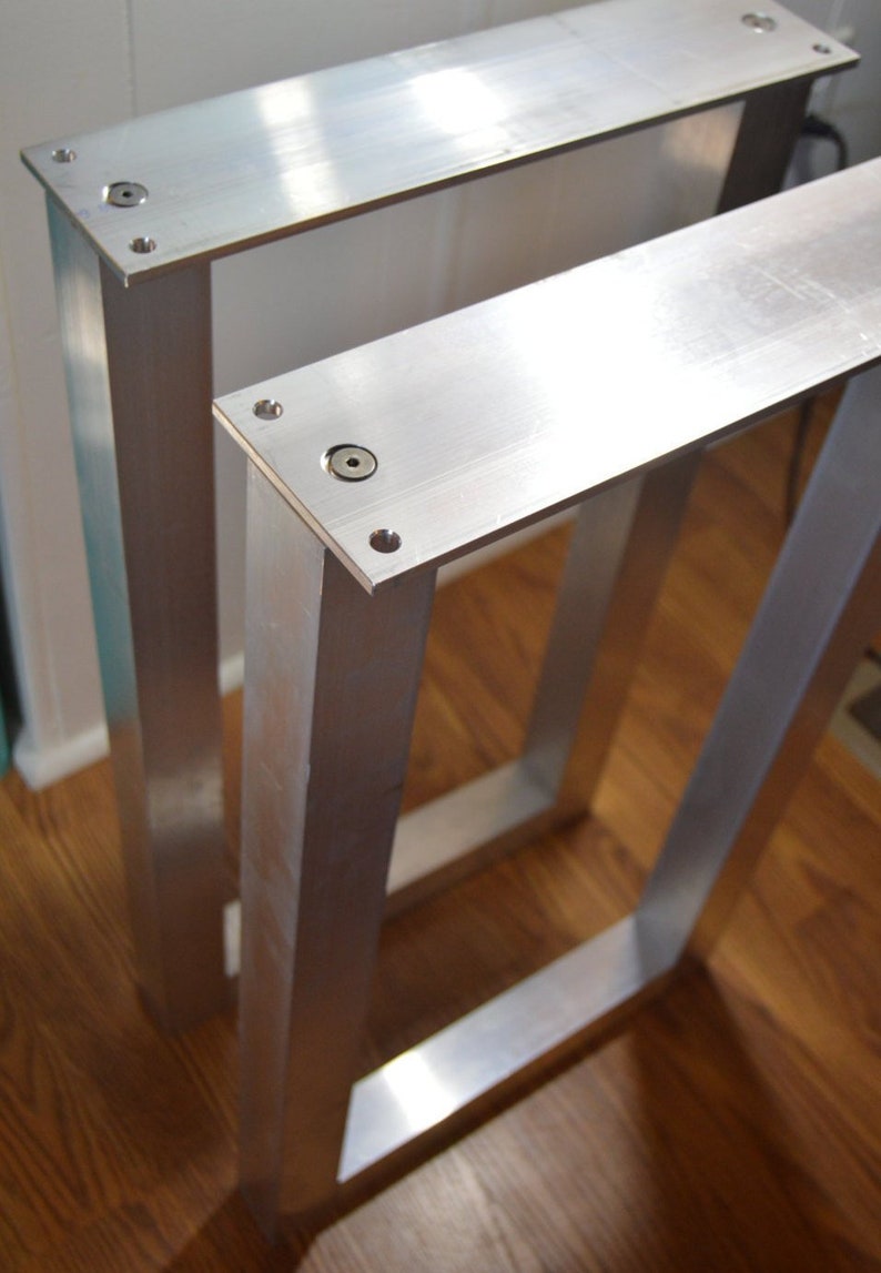 The Best Metal Table Legs 2 Square Set Of Frame Image 0