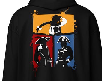 Savvy? Monochrome Silhouette Unisex Zip Hoodie