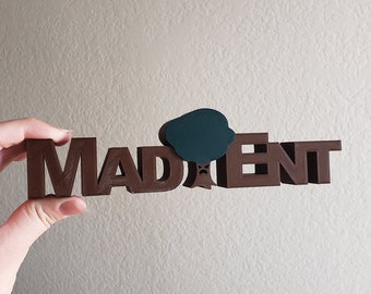 Personalized Desk Topper Name Plate, 3D Printed Company Logo, Customized Name Sign