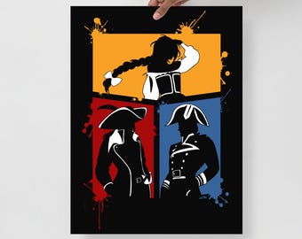 Savvy? Monochrome Silhouette Poster, Physical Printed Pirate Poster