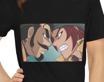 Savvy? Webcomic T-Shirt: Wild vs Mendoza Graphic Print