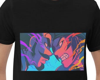 Savvy? Webcomic T-Shirt: Neon Wild vs Mendoza Graphic Print
