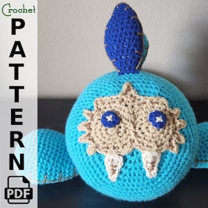 Pattern - Medium Sand Seal Plushie, Legend of Zelda: Breath of the Wild Crochet Stuffed Animal, Amigurumi Throw Pillow Crochet Pattern