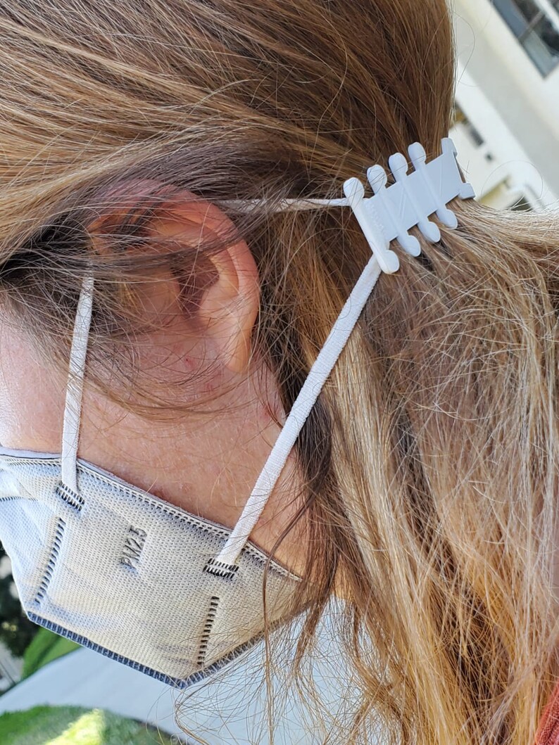 Ear Saver for Face Masks 3D Printed Adjustable Plastic Ear Etsy