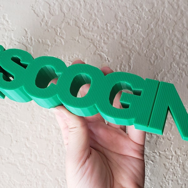 EXTRA LARGE Personalized Doorstop, 3D Printed Name Door Stop, Customized Name Sign