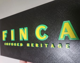 EXTRA LARGE Personalized 3D Printed Company Logo, Custom Sign