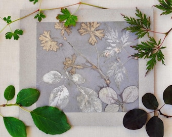 Eco-printing on paper tutorial // eco-print natural dyeing ebook // plants dyes