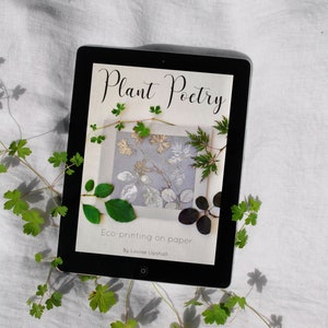 Tutoriel d'impression écologique sur papier // ebook sur la teinture naturelle d'impression écologique // teintures végétales