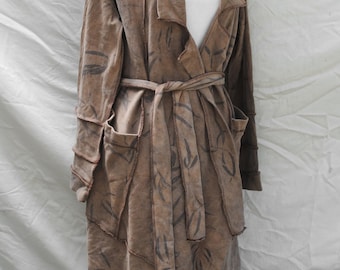 Draped nomad jacket // dystopian desert clothing // dune inspired