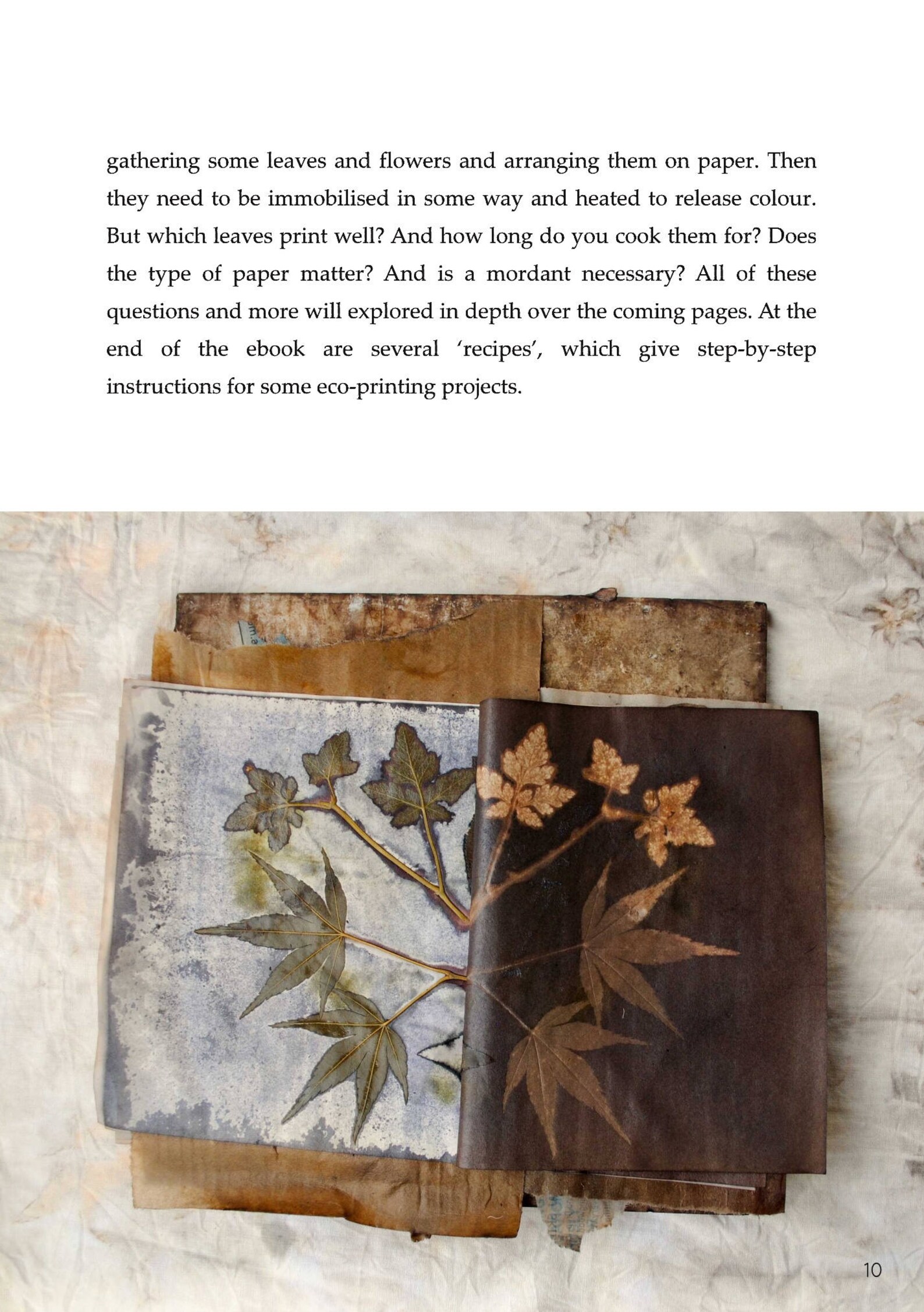 Ecoprinting on paper tutorial // ecoprint natural dyeing Etsy Italia
