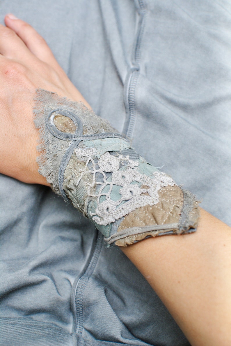 Magical tattered arm cuffs selkie sea witch costume