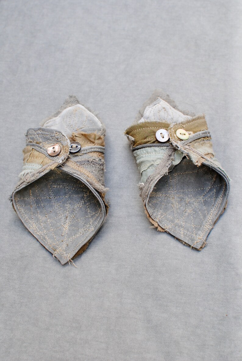 Magical tattered arm cuffs selkie sea witch costume