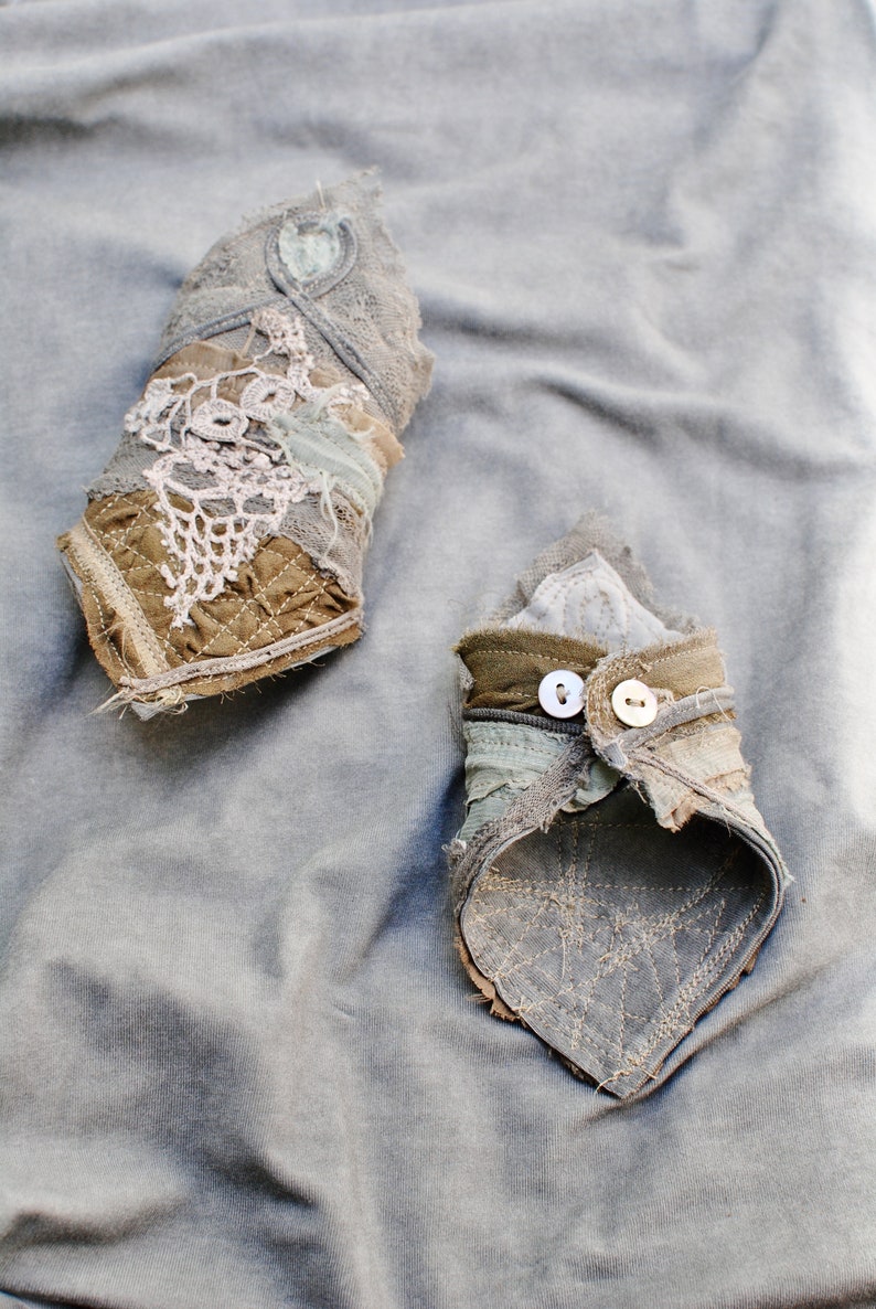 Magical tattered arm cuffs selkie sea witch costume