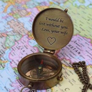 PERSONALIZED COMPASS, Engraved Compass, Wedding Gift, Groomsmen Gift, Gift for dad, Gift for Him, Graduation Gift, fathers day