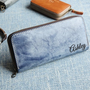 Cartera personalizada para mujer, cartera personalizada para mujer, cartera grabada para mujer, regalos para mujer, regalos para ella, regalo de aniversario, día de la madre
