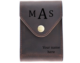 dark brown wallet, mens wallet, gift for him, mens gift, cowhide leather, monogram wallet, personalized wallet, card holder, card wallet