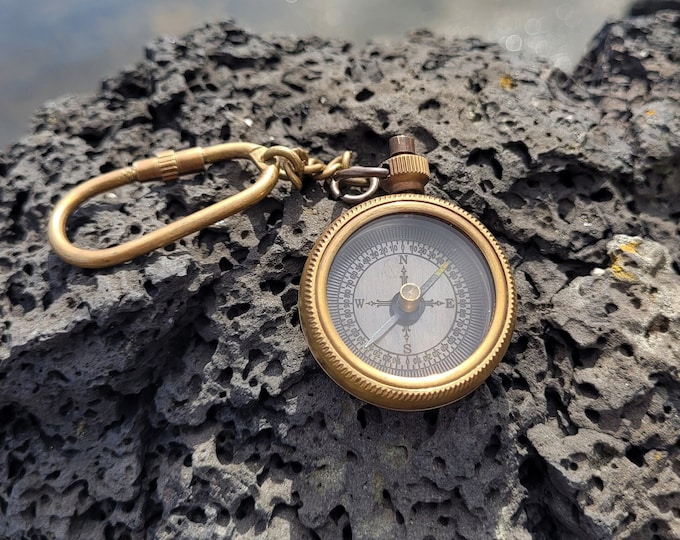 Engraved keychain,  Personalized keychain, Custom Keychain, Nautical Keychain, Nautical Compass, Compass, Corporate Gifts, christmas gift