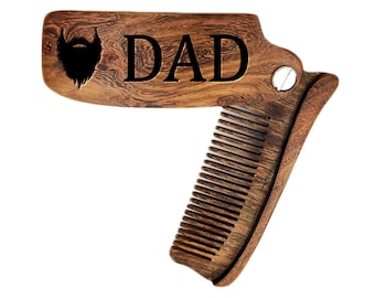 Beard Comb, engraved comb,  mens grooming, bearded men, mens gift, 5th anniversary, dad gifts, custom comb, gifts for him, Fathers Day