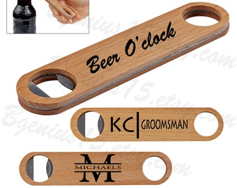 bottle opener, beer opener, bartender gift, bar blade, speed opener, customized gift, personalized bottle opener, mens gift, Fathers day