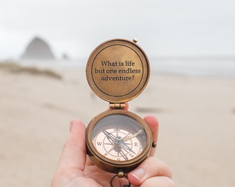 Compass, Personalized Gifts, Compass, Working Compass, Birthday gift, Groomsmen Gift, Anniversary Gift, Wanderlust gift, fathers day