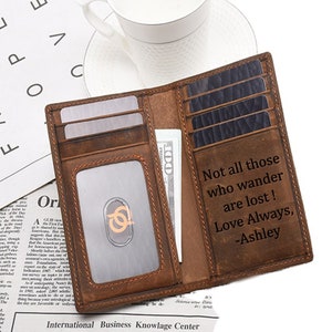 billetera para hombre, tarjetero para hombre, billetera de cuero para hombre, regalo para hombre, billetera personalizada, billetera con monograma, billetera minimalista, para papá, San Valentín