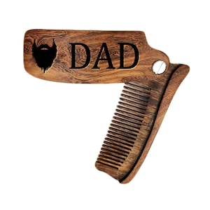 Beard Comb, engraved comb,  mens grooming, bearded men, mens gift, 5th anniversary, dad gifts, custom comb, gifts for him, fathers day