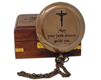 Brass Compass, Anniversary Gift, Wedding Gift, Baptism Gift, Graduation Gift, Groomsmen Gift, Men Gift, Gift for him, christmas gift
