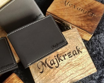 Mens Wallet, Thin Minimalist Style Wallet, Personalized Wallet, Gift for Him, Groomsman Gift, Husband Gift, Gift For Him, Fathers day