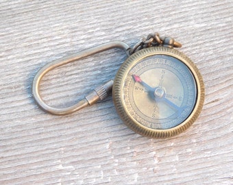 Engraved keychain,  Personalized keychain, Custom Keychain, Nautical Keychain, Nautical Compass, Compass, Corporate Gifts, christmas