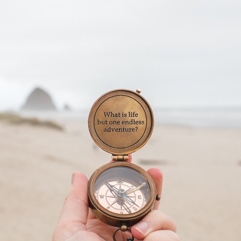 Personalized Compass, Engraved Compass, Antique Compass, Groomsmen Gift, Anniversary Gift, Gifts for him, groomsmen gift, christmas gift image 3