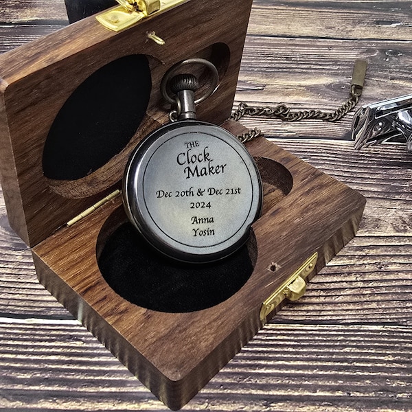Pocket Watch, Engraved Watch, Personalized Watch, Vintage Style Watch, Gifts for him, Anniversary Gift, Mens Gift, valentines day