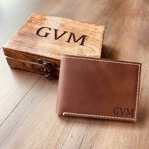 Herren Brieftasche, Minimalistische Brieftasche, personalisierte Brieftasche, Geschenk für ihn, Trauzeuge Geschenk, Mann Geschenk, Herren Geschenk, Leder Brieftasche, Vatertag