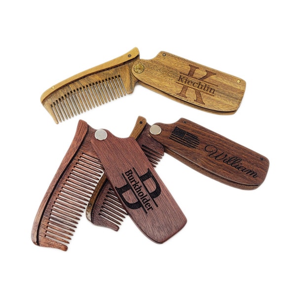 beard comb, personalized comb, engraved comb, personalized gifts, mens gift, groomsmen gift, gift for dad, gifts for him, christmas gift