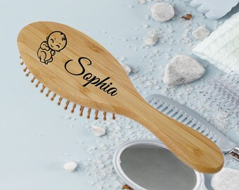 Handmade Hair brush, Organic Bamboo Brush, Baby Girl Brush, Long Hair Brush, Bridesmaids Gift, Women Gift, Gifts for her, Mother's day