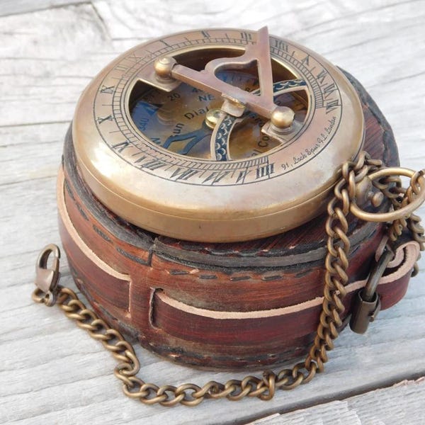 personalisierter Kompass, Sonnenuhr Kompass, nautischer Kompass, personalisierter Kompass, Herren Geschenk, Trauzeugen Geschenk, Hochzeitsgeschenk, Valentinstag Geschenk