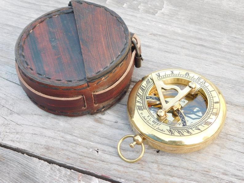 sundial compass, engraved compass, personalized compass, graduation gift, groomsmen gift, wedding heirloom, anniversary gift, Mother's day image 7