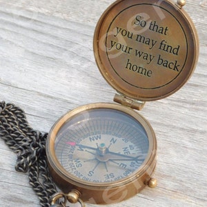 Personalized Compass, Engraved Compass, Antique Compass, Groomsmen Gift, Anniversary Gift, Gifts for him, groomsmen gift, christmas gift image 4