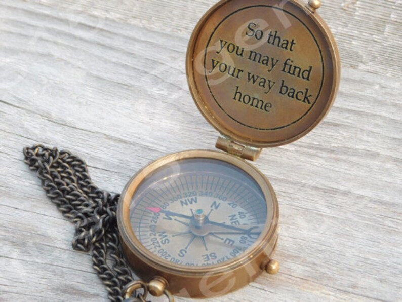 Personalized Compass, Engraved Compass, Antique Compass, Groomsmen Gift, Anniversary Gift, Gifts for him, groomsmen gift, christmas gift image 4