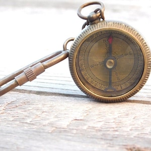 Custom Keychain, Personalized Keychain, Keychain Compass, Engraved Gift, Personalized Compass, groomsmen gift, nautical gift, fathers day
