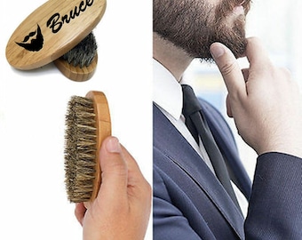 Personalized beard brush, wood beard brush, grooming brush, groomsmen gift, mens gift, engraved wooden brush, mens dopp kit, christmas gift