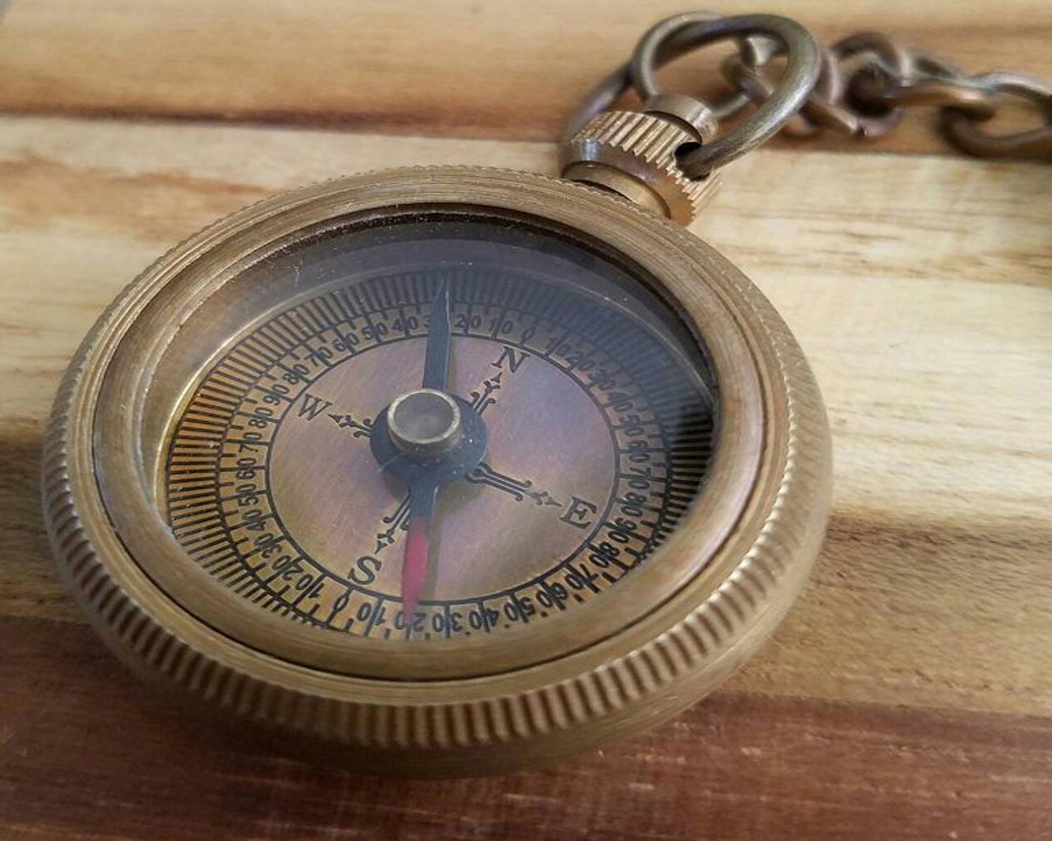 Engraved Nautical Compass Keychain – “personalized Gift” – Gift for ...