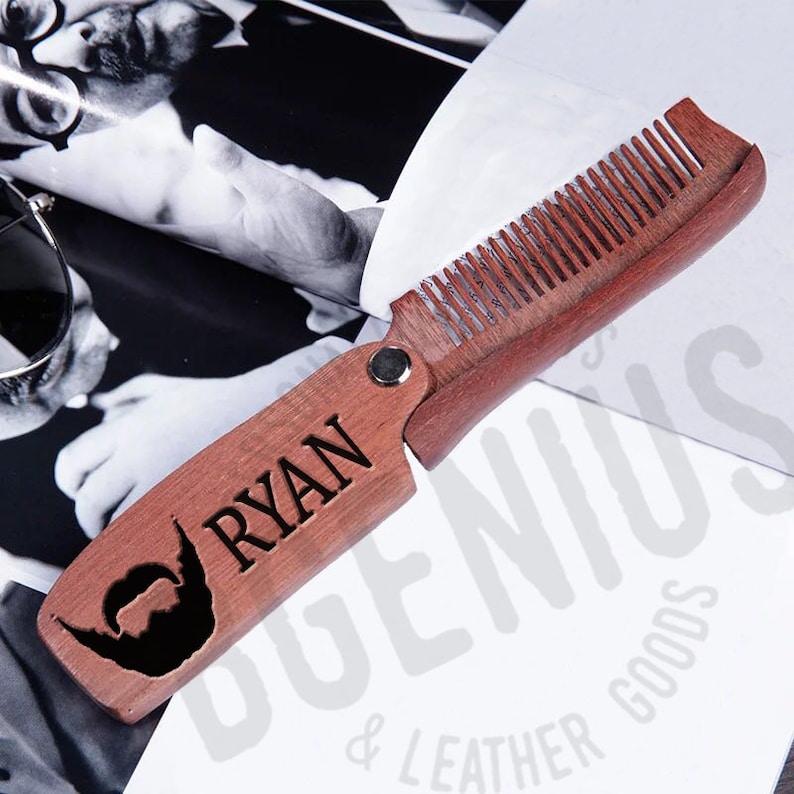 Custom Comb Set Custom Comb, Beard Comb, Gifts for Husband, Groomsmen Gift, Mens Gift ...