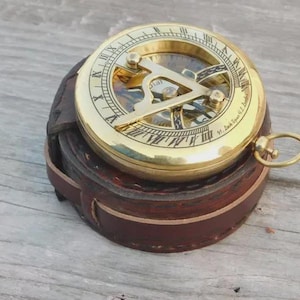 Compass, Sundial Compass, Personalized Compass, Wedding Gift, Mens Gift, Corporate Gift, Custom Compass, Groomsmen Gift, christmas gift