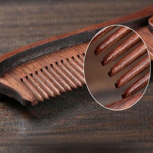 Engraved beard comb, personalized wood comb, gifts for him, groomsmen gift idea, anniversary gift, mens gift, bearded men, Fathers day image 5