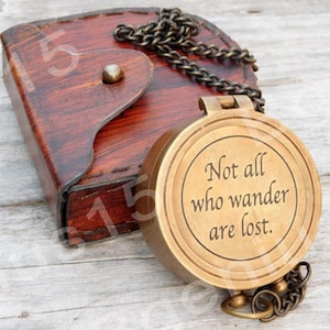 Personalized Compass, Engraved Compass, Antique Compass, Groomsmen Gift, Anniversary Gift, Gifts for him, groomsmen gift, christmas gift image 1