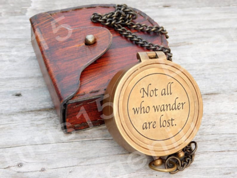 Personalized Compass, Engraved Compass, Antique Compass, Groomsmen Gift, Anniversary Gift, Gifts for him, groomsmen gift, christmas gift image 1